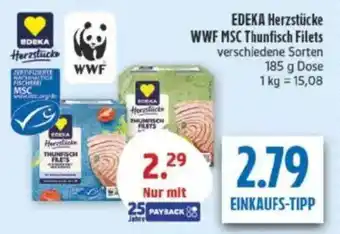 diska EDEKA Herzstücke WWF MSC Thunfisch Filets Angebot