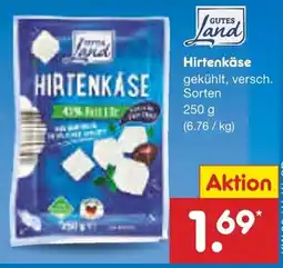Netto Marken-Discount GUTES Land Hirtenkäse Angebot