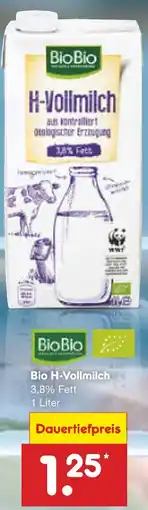 Netto Marken-Discount Bio Bio Bio H-Vollmilch Angebot