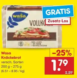 Netto Marken-Discount Wasa Knäckebrot Angebot