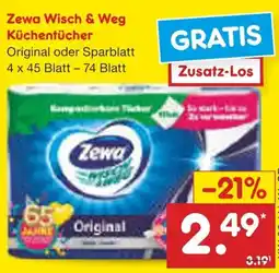 Netto Marken-Discount Zewa Wisch & Weg Küchentücher Angebot