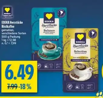 diska EDEKA Herzstücke Röstkaffee Angebot