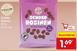 Netto Marken-Discount SCHOKOLIEBE Schoko Rosinen Angebot