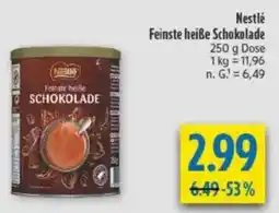 diska Nestlé Feinste heiße Schokolade Angebot