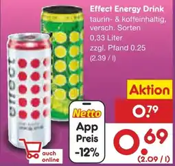 Netto Marken-Discount Effect Energy Drink Angebot
