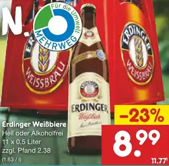 Netto Marken-Discount Erdinger Weißbiere Angebot