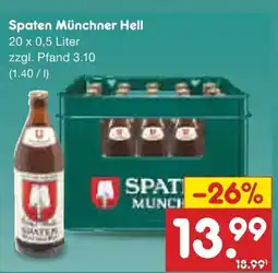 Netto Marken-Discount Spaten Münchner Hell Angebot