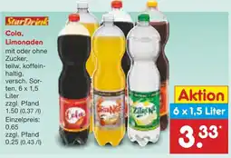 Netto Marken-Discount StarDrink Cola, Limonaden Angebot