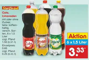 Netto Marken-Discount StarDrink Cola, Limonaden Angebot