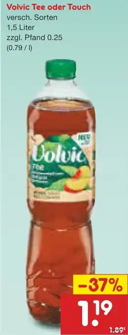 Netto Marken-Discount Volvic Tee oder Touch Angebot