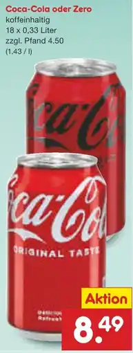 Netto Marken-Discount Coca-Cola oder Zero Angebot