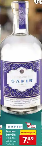 Netto Marken-Discount SAFIR London Dry Gin Angebot