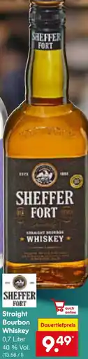 Netto Marken-Discount SHEFFER FORT Straight Bourbon Whiskey Angebot