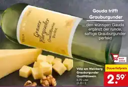 Netto Marken-Discount Villa am Weinberg Grauburgunder Qualitätswein Angebot