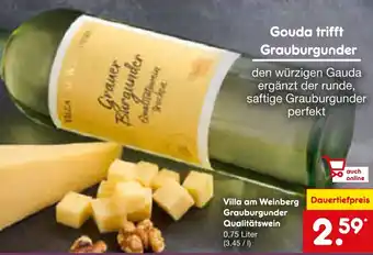 Netto Marken-Discount Villa am Weinberg Grauburgunder Qualitätswein Angebot
