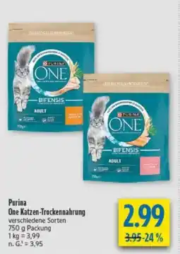 diska Purina One Katzen-Trockennahrung Angebot