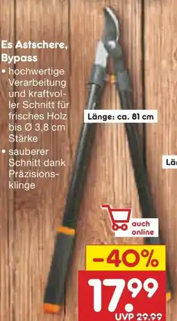 Netto Marken-Discount Es Astschere, Bypass Angebot