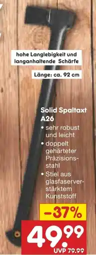 Netto Marken-Discount Solid Spaltaxt A26 Angebot
