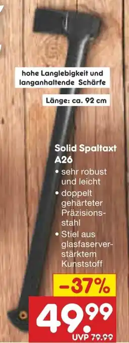 Netto Marken-Discount Solid Spaltaxt A26 Angebot