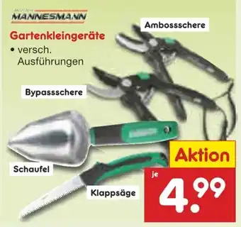Netto Marken-Discount MANNESMANN Gartenkleingeräte Angebot