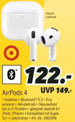 MEDIMAX Apple AirPods 4 Angebot
