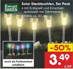 Netto Marken-Discount Solar Steckleuchten, 5er Pack Angebot