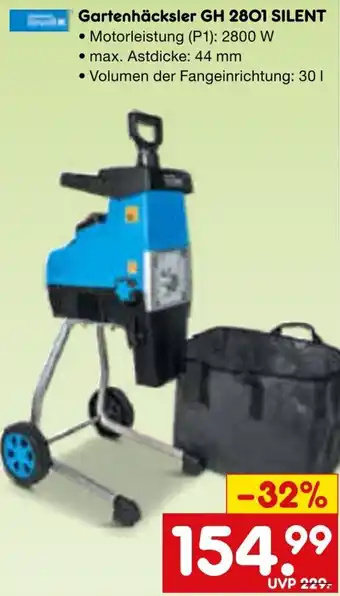 Netto Marken-Discount Gartenhäcksler GH 2801 SILENT Angebot