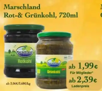 LPG Biomarkt Marschland Rot & Grünkohl 720ml Angebot