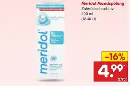 Netto Marken-Discount Meridol Mundspülung Angebot
