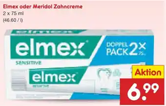 Netto Marken-Discount Elmex oder Meridol Zahncreme Angebot