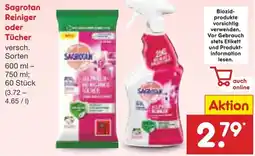 Netto Marken-Discount Sagrotan Reiniger oder Tücher Angebot