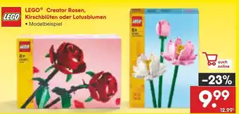 Netto Marken-Discount LEGO Creator Rosen, Kirschblüten oder Lotusblumen Angebot