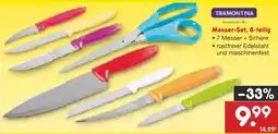Netto Marken-Discount TRAMONTINA Messer-Set, 8-teilig Angebot