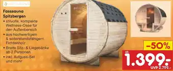 Netto Marken-Discount ARTSAUNA Fasssauna Spitzbergen Angebot