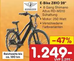 Netto Marken-Discount ZUNDAPP E-Bike Z810 28" Angebot