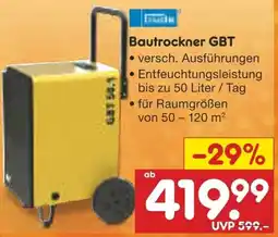 Netto Marken-Discount Gude Bautrockner GBT Angebot