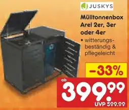 Netto Marken-Discount JUSKYS Mülltonnenbox Arel 2er, 3er` Angebot