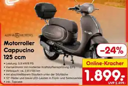 Netto Marken-Discount ALPHAMOTORS Motorroller Cappucino 125 ccm Angebot