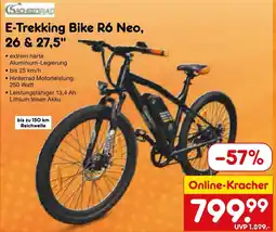 Netto Marken-Discount E-Trekking Bike R6 Neo, 26 & 27,5" Angebot
