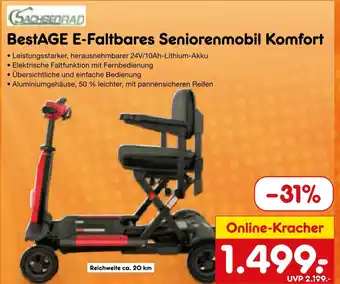Netto Marken-Discount BestAGE E-Faltbares Seniorenmobil Komfort Angebot