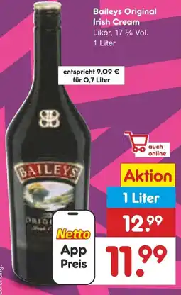 Netto Marken-Discount Baileys Original Irish Cream Angebot