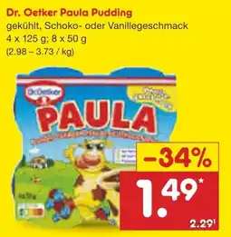 Netto Marken-Discount Dr. Oetker Paula Pudding Angebot
