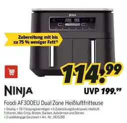 MEDIMAX NINJA Foodi AF300EU Dual Zone Heißluftfritteuse Angebot