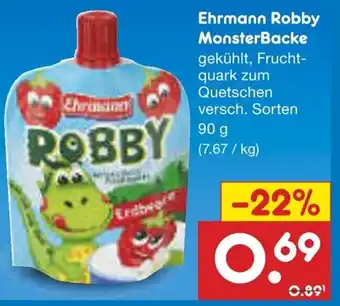 Netto Marken-Discount Ehrmann Robby MonsterBacke Angebot