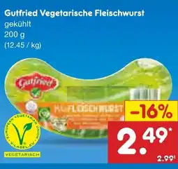 Netto Marken-Discount Gutfried Vegetarische Fleischwurst Angebot