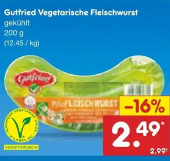 Netto Marken-Discount Gutfried Vegetarische Fleischwurst Angebot