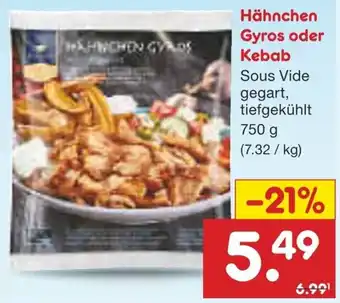 Netto Marken-Discount Hähnchen Gyros oder Kebab Angebot