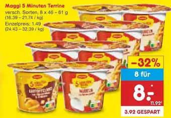 Netto Marken-Discount Maggi 5 Minuten Terrine Angebot