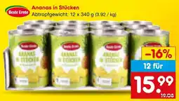 Netto Marken-Discount Beste Ernte Ananas in Stücken Angebot