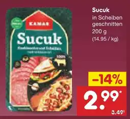 Netto Marken-Discount Sucuk in Scheiben geschnitten Angebot